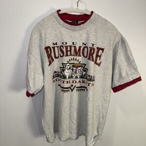 Vintage Gray Mount Rushmore Shirt Size: Xl